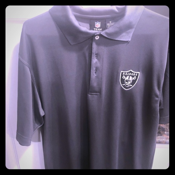 raiders golf shirt